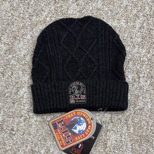 Parajumpers Black Knit Cable Beanie